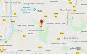 Sortie de route près de Rouen, la voiture s’embrase avec trois occupants à bord 