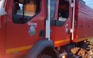 Eure : les ateliers de la société Euro poids lourds, à Broglie, ravagés par un violent incendie   