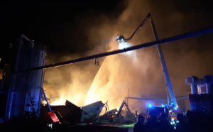 Seine-Maritime : la menuiserie Manubois aux Grandes-Ventes partiellement détruite par les flammes