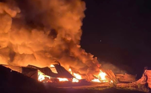 Seine-Maritime : un bâtiment de 4 000 m2 la proie des flammes chez Biolandes à Rives-en-Seine