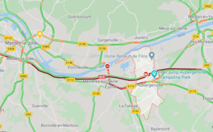 Un poids lourd couché sur l'A13 à Aubergenville : circulation difficile entre Mantes et Poissy (Yvelines)