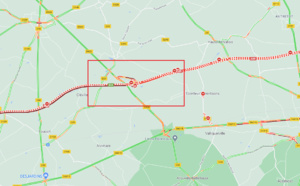 Un camion-citerne couché sur l'A29 en Seine-Maritime : la circulation coupée dans les deux sens