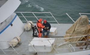 Evacuation sanitaire d'un marin souffrant, au large de Dunkerque