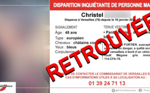 Disparition inquiétante dans les Yvelines : Christel a été retrouvée 