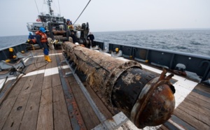 Deux torpilles allemandes de 7 mètres neutralisées au large de Boulogne-sur-Mer