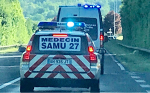 Eure : sa voiture fait des tonneaux sur la N154 à Irreville, le conducteur blessé grièvement 