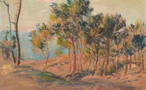 Une toile de Claude Monet "Sapins à Varengeville" adjugée 525.000 euros