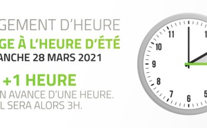 Dimanche 28 mars, on avance de 60 minutes : à 2 heures il sera 3 heures