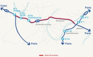 L'autoroute A 14 sera fermée entre La Défense et Poissy-Orgeval à partir du 28 juillet