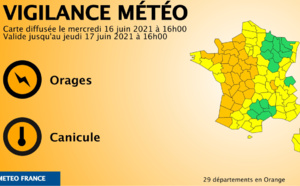 La Normandie placée en vigilance orange pour un risque d'orages et en jaune pluie-inondation