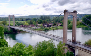 Eure : le pont suspendu des Andelys fermé à la circulation lundi et mardi 