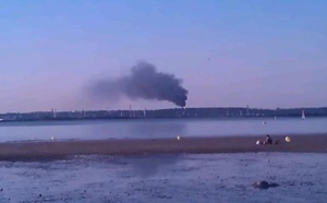 Gonfreville-l'Orcher : une fumée noire suspecte au dessus de la raffinerie Total