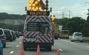 Collision entre trois véhicules sur l’A13 en Seine-Maritime : quatre blessés transportés à l’hôpital 