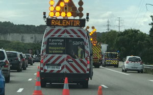 L’A13 fermée dans les Yvelines en direction de la Normandie suite à un carambolage mortel 