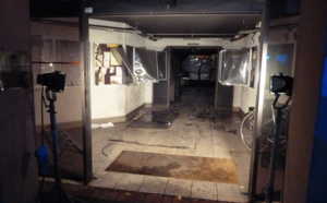 Le hall de la mairie de Canteleu victime d'un acte criminel avec des bouteilles incendiaires