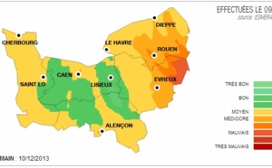 Alerte à la pollution de l'air pour mardi en Haute-Normandie