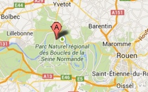 Le chauffeur d'un camion se tue en tombant d'une échelle près de Caudebec-en-Caux