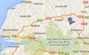 Un blessé grave sur la D6015 à Mesnil-Panneville, près de Pavilly