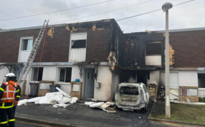 Violent incendie à Grand-Quevilly : un feu de voiture se propage à huit maisons mitoyennes
