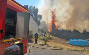 Incendies dans l’Eure : une trentaine de maisons  et de bâtiments agricoles sauvegardés 