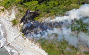 Seine-Maritime. 3 500 m2 de végétation brûlés près du parking touristique à Sainte-Adresse 