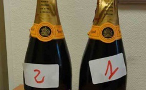 Les douaniers saisissent des amphétamines liquides dans deux bouteilles de champagne