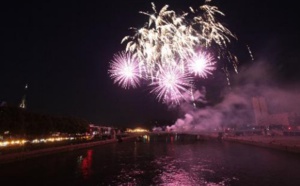 A Rouen, le feu d’artifice du 14 juillet fait la part belle à l’eau