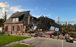 La désolation après le passage de la tempête dans l'Eure : pas de victime mais de gros dégâts 