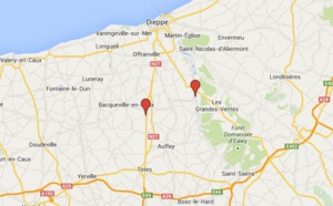 Des cambrioleurs dans une voiture verte activement recherchés autour de Dieppe