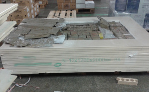 1,5 tonne de résine de cannabis saisie : la drogue était dissimulée dans des plaques de plâtre