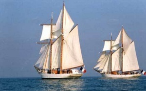 La Belle Poule et l'Etoile en escale pour le 70e anniversaire de la Libération de Fécamp