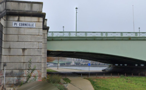 Rouen. Un homme blessé à la tête et inconscient découvert en contrebas du pont Corneille