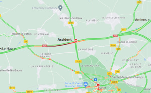 Accident sur l’A29 en Seine-Maritime : un 40 tonnes et deux véhicules impliqués dont un de la SAPN 