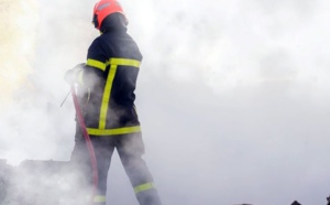 Les sapeurs-pompiers interviennent pour un feu d'habitation rue de Constantine à Rouen