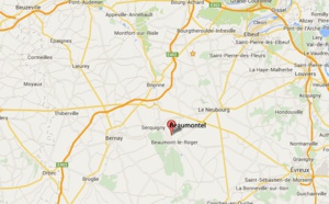 Eure : une maison d'habitation détruite par le feu cette nuit à Beaumontel