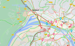 Accident de poids-lourd à Rouen : l'autoroute A150 coupée dans les deux sens