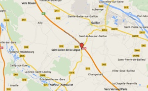 Accident de poids-lourd dans l'Eure : la D 316 coupée dans les deux sens toute la matinée