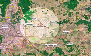 Un dépôt de munitions allemand découvert sur la BA 105 d'Evreux