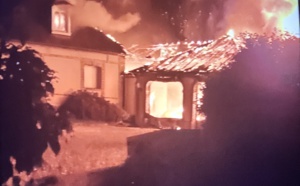Seine-Maritime : un violent feu de garage se propage au pavillon à Angiens, pas de victime 