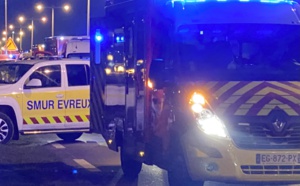 A Guichainville, près d'Evreux, une voiture fait des tonneaux : cinq blessés, dont trois en urgence absolue 