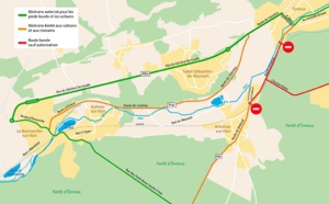 Pose d'un pont-rail sur la déviation d'Evreux : calendrier des opérations 