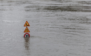 Inondations en Seine-Maritime : un bassin de rétention déborde à Saint-Léonard, près de Fécamp 