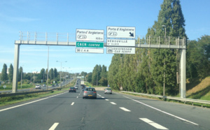 Trafic très perturbé sur le périphérique de Caen (Calvados)