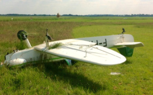Eure : l'avion de tourisme se retourne à l'atterrisage sur la piste d'Etrépagny