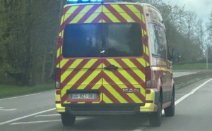 Une voiture s’enflamme dans l’accident près d’Évreux, un couple d’octogénaires blessés légèrement 