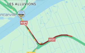 Accident de poids de lourd sur le pont de Tancarville : circulation perturbée sur la N182 et l’A131  