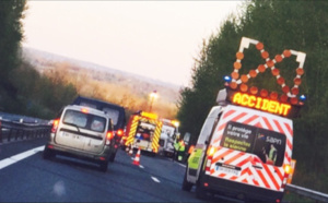 Accident sur l'A10 dans les Yvelines : 6 véhicules en cause, dont un poids-lourd