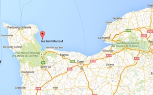 Sauvetage de 16 personnes échouées aux îles Saint Marcouf, cet après-midi