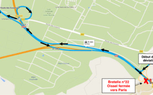 La bretelle de l'A13 à Oissel fermée vers Paris du 4 au 6 novembre