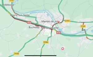Accident sur l’A13 à Mantes-la-Ville : un important bouchon de 8,5 km dans les Yvelines